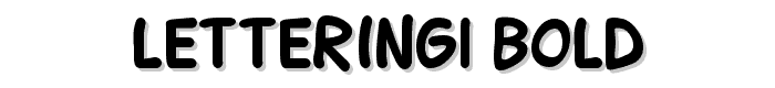 Lettering1 Bold font